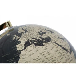 Dmora Mappamondo Decorativo Con Luce, Plastica E Ferro, Colore Nero, Misure: 25 X 25 X 38 Cm, Con Imballo Rinforzato -Armonia Decor 38269952 2