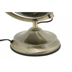 Dmora Mappamondo Decorativo Con Luce, Ferro E Plastica, Colore Bianco, Misure: 25 X 25 X 38 Cm, Con Imballo Rinforzato -Armonia Decor 38270104 5