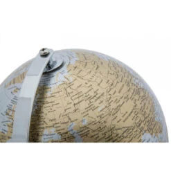 Dmora Mappamondo Decorativo, Metallo E Plastica, Colore Argento, Misure: 20 X 20 X 28 Cm, Con Imballo Rinforzato -Armonia Decor 38270108 4