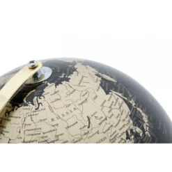 Dmora Mappamondo Decorativo, Plastica E Ferro, Colore Nero, Misure: 25 X 25 X 34 Cm, Con Imballo Rinforzato -Armonia Decor 38270254 3