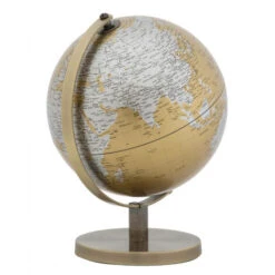 Dmora Mappamondo Decorativo, Metallo E Plastica, Colore Oro, Misure: 20 X 20 X 28 Cm, Con Imballo Rinforzato 9 Dmora Mappamondo Decorativo, Metallo E Plastica, Colore Oro, Misure: 20 X 20 X 28 Cm, Con Imballo Rinforzato -Armonia Decor 38270574 3
