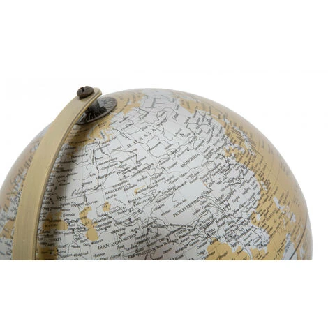 Dmora Mappamondo Decorativo, Metallo E Plastica, Colore Oro, Misure: 20 X 20 X 28 Cm, Con Imballo Rinforzato 6 Dmora Mappamondo Decorativo, Metallo E Plastica, Colore Oro, Misure: 20 X 20 X 28 Cm, Con Imballo Rinforzato - immagine 4