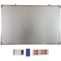 Lavagna Magnetica Bianca XL 90x60 In Alluminio Pennarello Cancellabile E Magneti -Armonia Decor 38991417 4