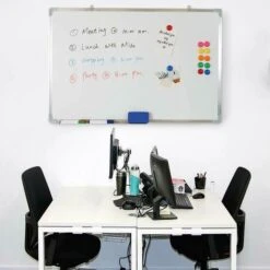 Lavagna Magnetica Bianca XL 90x60 In Alluminio Pennarello Cancellabile E Magneti -Armonia Decor 38991417 5