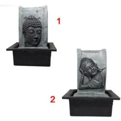 FONTANA PER INTERNI BUDDHA CON LED 18.5X21X28 CM