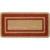 Zerbino Cocco Naturale Esterno Porta Entrata Retro Antiscivolo Tappeto Raschiafango 60X120 Cm - Bordeaux -Armonia Decor 39515815 1