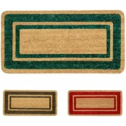 Zerbino Cocco Naturale Esterno Porta Entrata Retro Antiscivolo Tappeto Raschiafango 60X120 Cm - Bordeaux -Armonia Decor 39515815 4