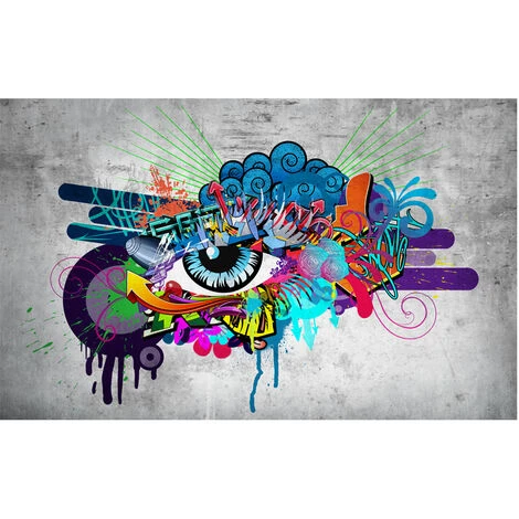 Fotomurale Adesivo - Graffiti Eye - 98x70 4 Fotomurale Adesivo - Graffiti Eye - 98x70 - immagine 2