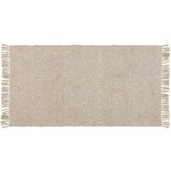 Tappeto Realizzato A Mano In Iuta E Cotone Beige 80 X 150 Cm Geometrico Pozanti -Armonia Decor 39578900 4