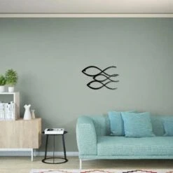 Decorazione Da Parete Pesci 50x30 Cm In Acciaio Nero Homemania 8 Decorazione Da Parete Pesci 50x30 Cm In Acciaio Nero Homemania -Armonia Decor 40112115 2