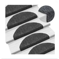 Tappetino Per Scale Autoadesivo 15 Pz 65 X 21 X 4 Cm Grigio Scuro -Armonia Decor 40390666 2