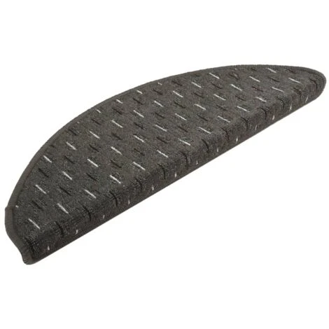 Tappetini Per Scale 15 Pz Antracite 65x25 Cm VidaXL 3 Tappetini Per Scale 15 Pz Antracite 65x25 Cm VidaXL