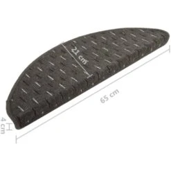 Tappetini Per Scale 15 Pz Antracite 65x25 Cm VidaXL 9 Tappetini Per Scale 15 Pz Antracite 65x25 Cm VidaXL -Armonia Decor 40478778 3