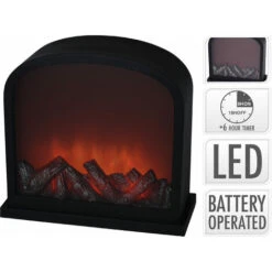 LANTERNA CAMINO 30X28 CM CON TIMER