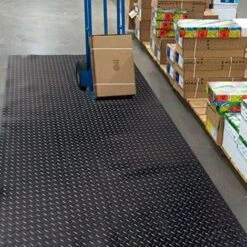 Tappeto Zerbino Gomma Antiscivolo Copri Rivesti Pavimento Al Metro H120 Cm Su Misura Nero 100% Made In Italy -Armonia Decor 41809110 4