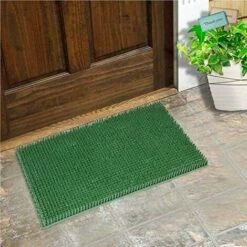 Zerbino Gomma Setole Finta Erba Sintetica Antiscivolo Spessore 2cm Raschiafango 100 % Made In Italy - 40x60 Cm -Armonia Decor 41809112 2