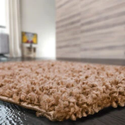 Tappeto Shaggy A Pelo Lungo Antiscivolo Moderno Per Salotto Camera Soggiorno In Diversi Colori E Misure, Colore Intenso E Brillante, 40 X 60 Cm, Terracotta -Armonia Decor 41949124 3