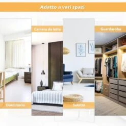 COSTWAY Specchio Figura Intera Da Parete, Specchio Per Porta, Cornice In Legno, 107,4x36,5cm, Nero -Armonia Decor 41983357 4