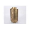 Decoris LANTERNA A CILINDRO IN FERRO ORO 51CM TRAFORATA -Armonia Decor 42321929 1