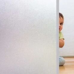 SOEKAVIA Pellicola Per Finestre, Autoadesiva, Opaca, Pellicola Per Schermi Privacy, Pellicola Per Finestre Smerigliata, Pellicola Per Finestre Statica, Pellicola Anti-UV, Per La Casa, Il Bagno O L'uff