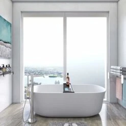 SOEKAVIA Pellicola Per Finestre, Autoadesiva, Opaca, Pellicola Per Schermi Privacy, Pellicola Per Finestre Smerigliata, Pellicola Per Finestre Statica, Pellicola Anti-UV, Per La Casa, Il Bagno O L'uff -Armonia Decor 44261727 4