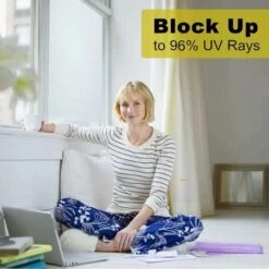 SOEKAVIA Pellicola Per Finestre, Autoadesiva, Opaca, Pellicola Per Schermi Privacy, Pellicola Per Finestre Smerigliata, Pellicola Per Finestre Statica, Pellicola Anti-UV, Per La Casa, Il Bagno O L'uff -Armonia Decor 44261727 5