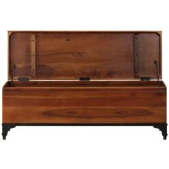 Baule 110x35x41 Cm In Legno Massello Di Acacia VidaXL -Armonia Decor 45300247 5