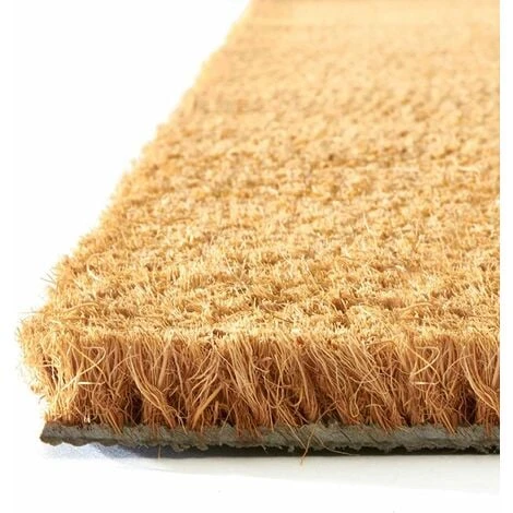 Zerbino Cocco Naturale 50x90 Cm Retro Gomma Antiscivolo Tappeto Ingresso 100% Made In Italy 4 Zerbino Cocco Naturale 50x90 Cm Retro Gomma Antiscivolo Tappeto Ingresso 100% Made In Italy - immagine 2