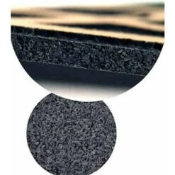 Zerbino Ingresso Antiscivolo Salva Gradino 25x70 Tappeto Gomma Asciugapassi 100% Made In Italy - Marrone -Armonia Decor 45662109 3