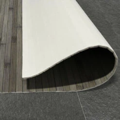 Tappeto In Bambù Naturale, Antiscivolo, Grigio, 50 X 200cm -Armonia Decor 45795723 3