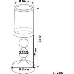 Portacandele Argento 36 Cm COTUI -Armonia Decor 46260375 3