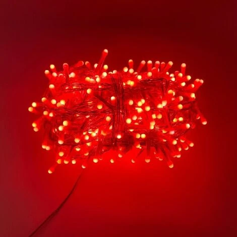 Luccika Home Stringa Luminosa Catena Serie Di Luci Per Albero Di Natale Luminosita' 360o Cavo Trasparente 15 Mt Con 300 Led Rosso Con 8 Giochi Di Luce E Memoria Per Uso Esterno Interno Rosso 15 Metri 3 Luccika Home Stringa Luminosa Catena Serie Di Luci Per Albero Di Natale Luminosita' 360o Cavo Trasparente 15 Mt Con 300 Led Rosso Con 8 Giochi Di Luce E Memoria Per Uso Esterno Interno Rosso 15 Metri