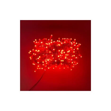 Luccika Home Stringa Luminosa Catena Serie Di Luci Per Albero Di Natale Luminosita' 360o Cavo Trasparente 15 Mt Con 300 Led Rosso Con 8 Giochi Di Luce E Memoria Per Uso Esterno Interno Rosso 15 Metri 4 Luccika Home Stringa Luminosa Catena Serie Di Luci Per Albero Di Natale Luminosita' 360o Cavo Trasparente 15 Mt Con 300 Led Rosso Con 8 Giochi Di Luce E Memoria Per Uso Esterno Interno Rosso 15 Metri - immagine 2