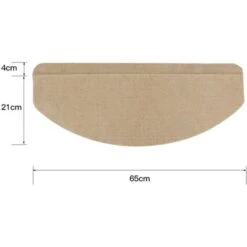 15Pz Tappetini Per Scale Antiscivolo Autoadesiva Sicurezza Tappeto Per Bambini, Anziane E Animali Domestici, Beige 65 X 21 X 4 Cm