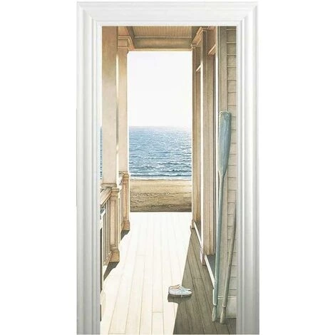 Kueatily 2 Pcs 3D Adesivo Porta Trompe L'Oeil Effetto Autoadesivo Rimovibile Sticker Per Decor Cucina Camera Da Letto Bagno Parete 3 Kueatily 2 Pcs 3D Adesivo Porta Trompe L'Oeil Effetto Autoadesivo Rimovibile Sticker Per Decor Cucina Camera Da Letto Bagno Parete