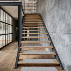 Kueatily 14 Pezzi Tappetini Antiscivolo Per Scale Tappetini Adesivi Tappetini Per Battistrada Tappetini Di Sicurezza Lavabili Per Bambini Anziani E Animali Domestici (grigio Chiaro) -Armonia Decor 47438245 5