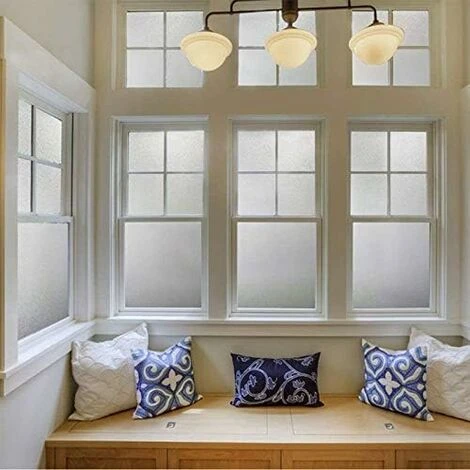 Kueatily Pellicola Per Vetri Autoadesiva Pellicola Per La Privacy Opaca Pellicola Per Vetri Anti-UV Pellicola Per Vetri Smerigliati Per Bagno O Ufficio (bianco, 45 X 200 Cm) 5 Kueatily Pellicola Per Vetri Autoadesiva Pellicola Per La Privacy Opaca Pellicola Per Vetri Anti-UV Pellicola Per Vetri Smerigliati Per Bagno O Ufficio (bianco, 45 X 200 Cm) - immagine 3