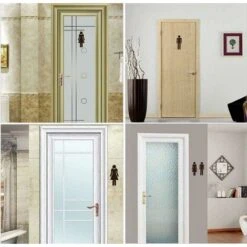 Kueatily 2 Pz 12x4 CmWC Pubblico Ristorante Hotel Caffetteria Toilette Adesivo Porta Segno -Armonia Decor 47438870 3