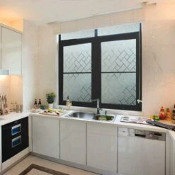 Pellicola Decorativa Per Finestra Privacy Senza Colla Statica (griglia Smerigliata) -Armonia Decor 49287077 3