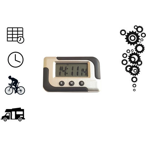 Mini Orologio Digitale Schermo LCD Staffa Supporto Calendario Settimanale JS-020 4 Mini Orologio Digitale Schermo LCD Staffa Supporto Calendario Settimanale JS-020 - immagine 2