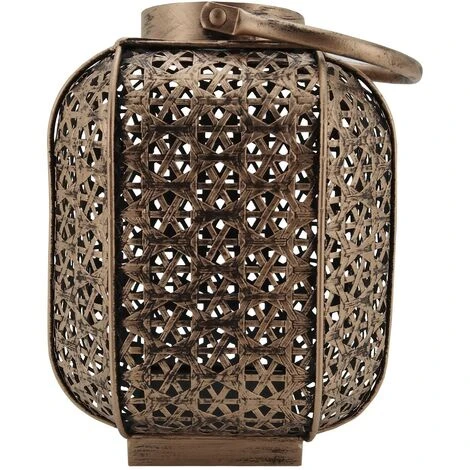 Rebecca Mobili Lanterna Grande Per Interno Esterno In Metallo Bronzo Porta Candele Marocchina 7 Rebecca Mobili Lanterna Grande Per Interno Esterno In Metallo Bronzo Porta Candele Marocchina - immagine 5
