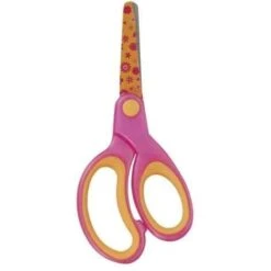 HERLITZ 10801710 FORBICINE FANCY 13 CM, PUNTA TONDA, PER DESTRIMANI, COLORI ASSORTITI, IMPUGNATURA ERGONOMICA, MULTICOLORE