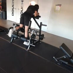 Mattonella In Gomma Per Pavimenti Sportivi - 100x100cm - Spessore 15mm - Granulato Fine - Nera -Armonia Decor 50254497 5