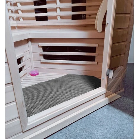 Tappetino A Griglia Ultra Grip Con Struttura A Diamante 120 Cm - Al Metro Lineare - Grigio 6 Tappetino A Griglia Ultra Grip Con Struttura A Diamante 120 Cm - Al Metro Lineare - Grigio - immagine 4