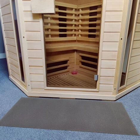 Tappetino A Traliccio Ultra Grip Con Struttura A Nido D'ape 120 Cm - Al Metro - Grigio 4 Tappetino A Traliccio Ultra Grip Con Struttura A Nido D'ape 120 Cm - Al Metro - Grigio - immagine 2