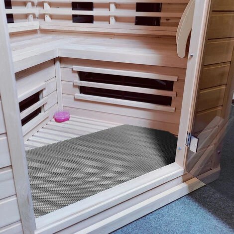 Tappetino A Traliccio Ultra Grip Con Struttura A Nido D'ape 120 Cm - Al Metro - Grigio 6 Tappetino A Traliccio Ultra Grip Con Struttura A Nido D'ape 120 Cm - Al Metro - Grigio - immagine 4