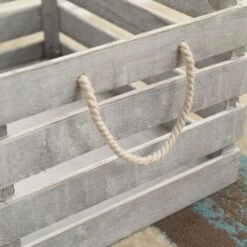 Rebecca Mobili Set 3 Cassette Contenitori Legno Bianco Shabby Vintage 22x41x30 11 Rebecca Mobili Set 3 Cassette Contenitori Legno Bianco Shabby Vintage 22x41x30 -Armonia Decor 50410333 5