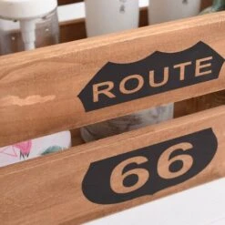 Rebecca Mobili Set 4 Cassette Scatole Legno Portaoggetti Legno Marrone 15x35x22 -Armonia Decor 50410396 5