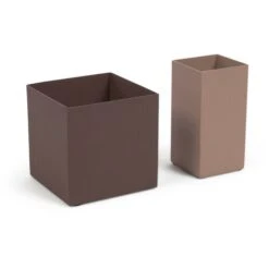 Kave Home - Set Comella Di 2 Portamatite Metallici Multicolore