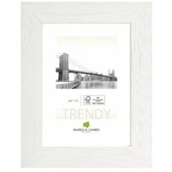 BUBOLA & NAIBO - CORNICE SANDRA IN LEGNO SERIE TRENDY COLORE BIANCO 10 X 15 CM. 6110 01 03